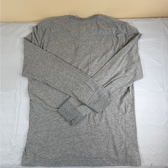 Banana Republic Gray Long Sleeve Henley Shirt - Picture 7 of 7
